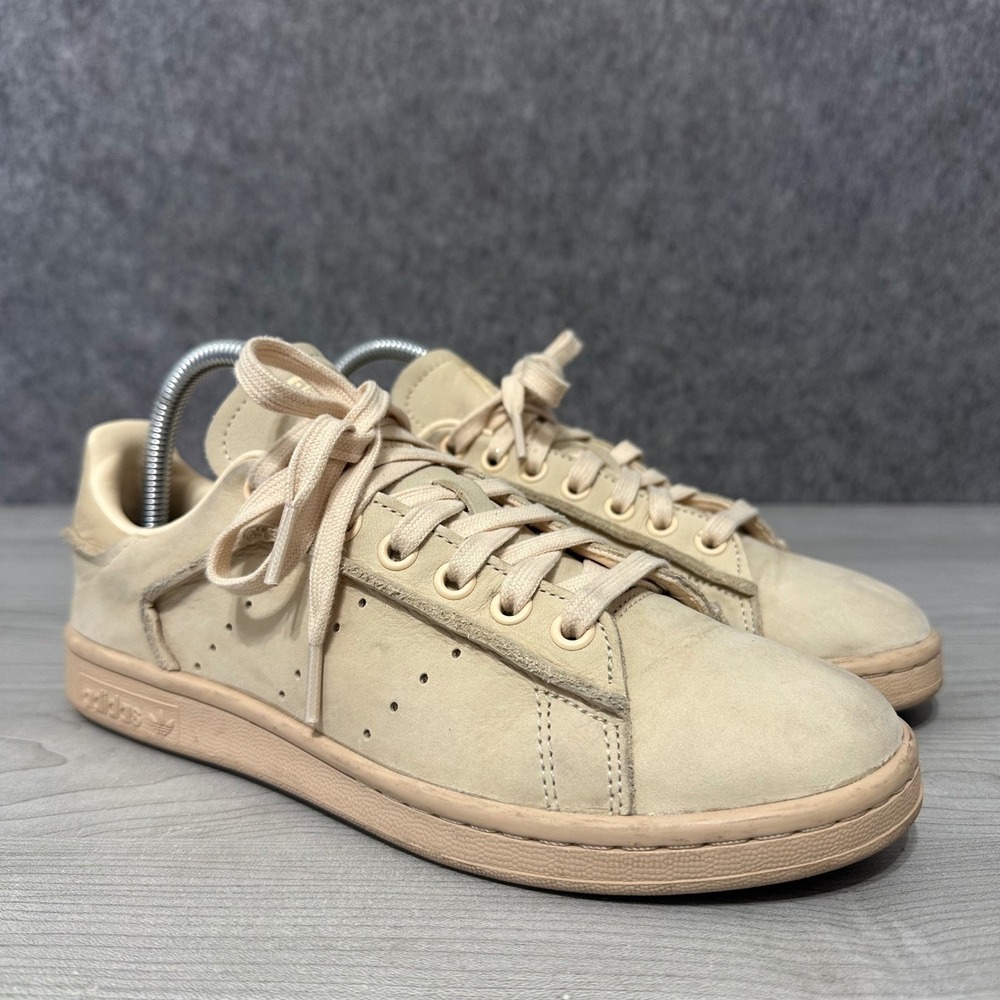 Adidas Stan Smith Lux Sand Strata Magic Beige‎ Mens Sz 6.5 Sneakers ID2147